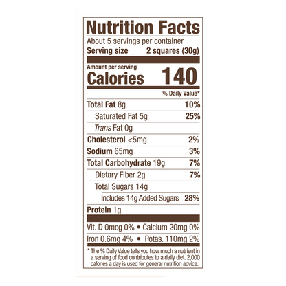 Ghirardelli Dark Chocolate Sea Salt Squares 5.3oz