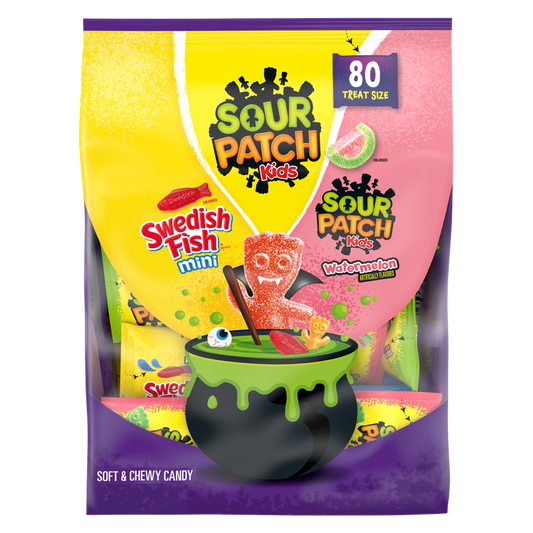 Sour Patch Kids, Watermelon, Swedish Fish Variety Bag, 80ct