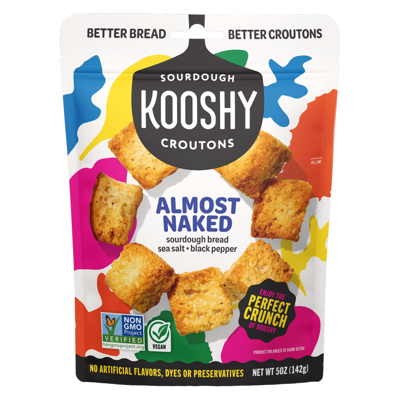 Kooshy Croutons Almost Naked Croutons, 5oz