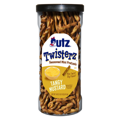 Utz Twisterz Seasoned Pretzels Tangy Mustard 21oz