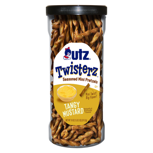 Utz Twisterz Seasoned Pretzels Tangy Mustard 21oz