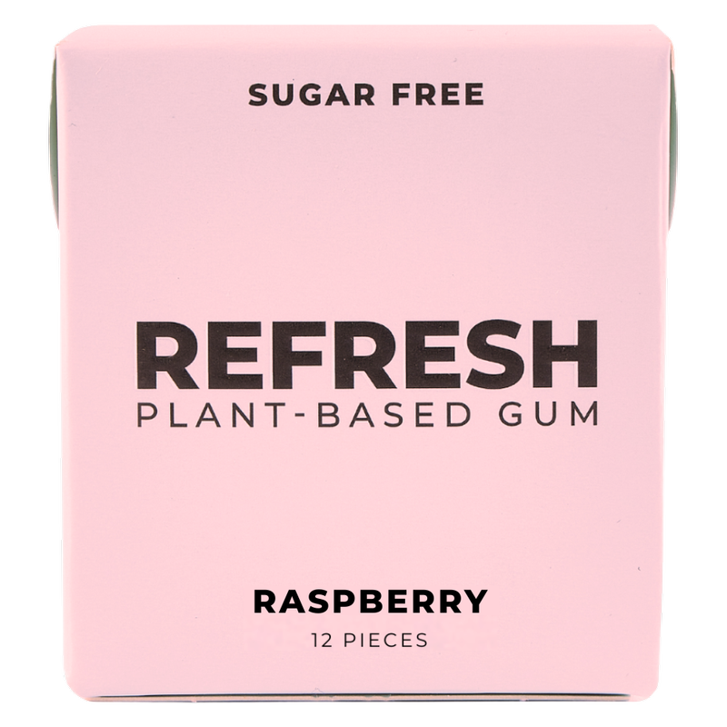 Refresh Gum Raspberry, 12 ct
