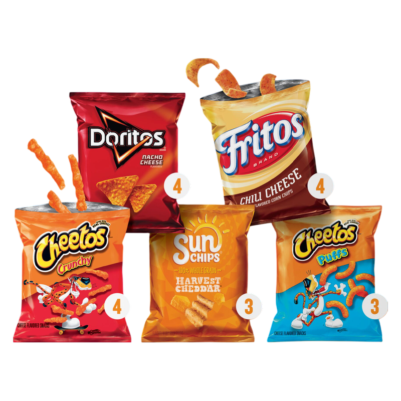 Frito Lay Snacks Cheesy Mix Variety 17.625 18ct