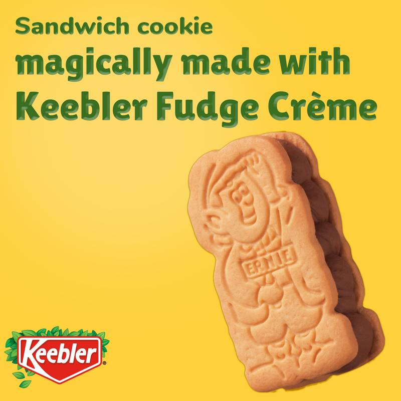 Keebler E.L. Fudge Double Stuffed Elfwich Cookies, Sandwich Cookies Stuffed with Crème Filling, 12 oz