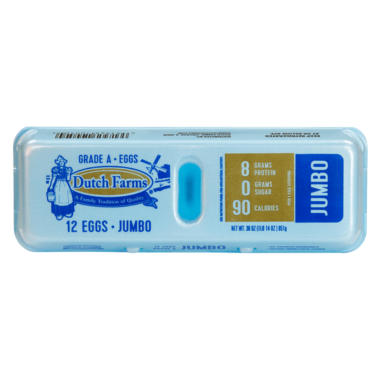 Dutch Farms Grade A Jumbo Eggs - 12ct