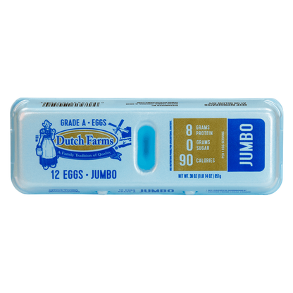 Dutch Farms Grade A Jumbo Eggs - 12ct