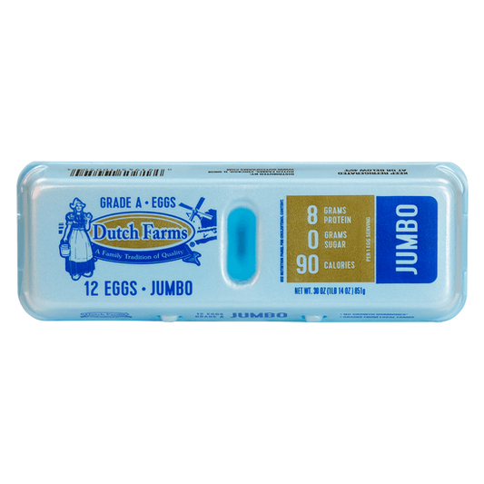 Dutch Farms Grade A Jumbo Eggs - 12ct