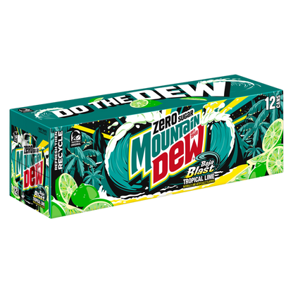 Mountain Dew Zero Sugar Baja Blast 12pk 12oz Can
