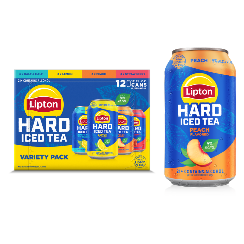 Lipton Hard Iced Tea Variety Pack 12pk 12oz Can 5% ABV