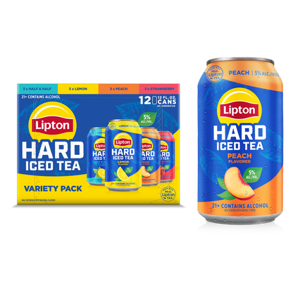 Lipton Hard Iced Tea Variety Pack 12pk 12oz Can 5% ABV