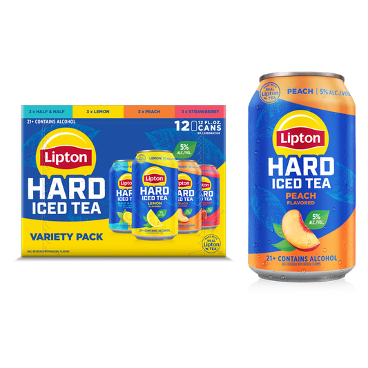 Lipton Hard Iced Tea Variety Pack 12pk 12oz Can 5% ABV