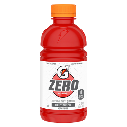 Gatorade G Zero Fruit Punch 12pk 12oz Btl