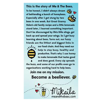 Me & The Bees Ginger Lemonade 12oz Btl