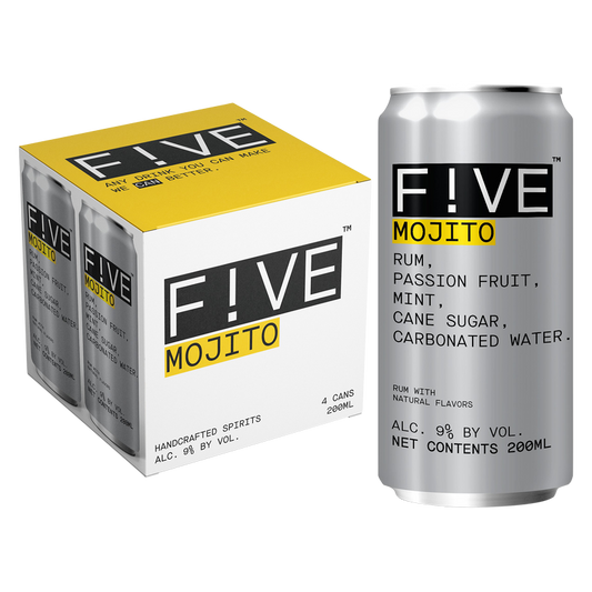 Five Drinks Co Mojito 4pk 200ml Can 9% ABV