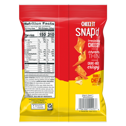Cheez-It® Snap'd® Double Cheese, 2.2 oz