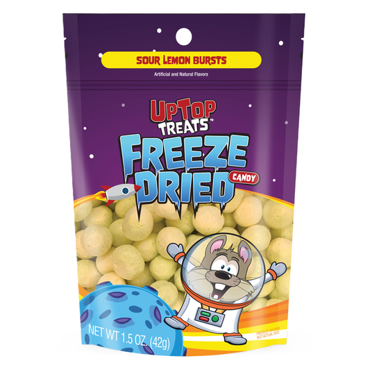 UpTop Treats Freeze Dried Sour Lemon Bursts, 1.5oz