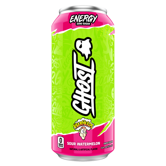 GHOST® Energy Warheads Sour Watermelon 16oz Can