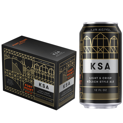 Fort Point KSA Kolsch 12pk 12oz Can 4.6% ABV