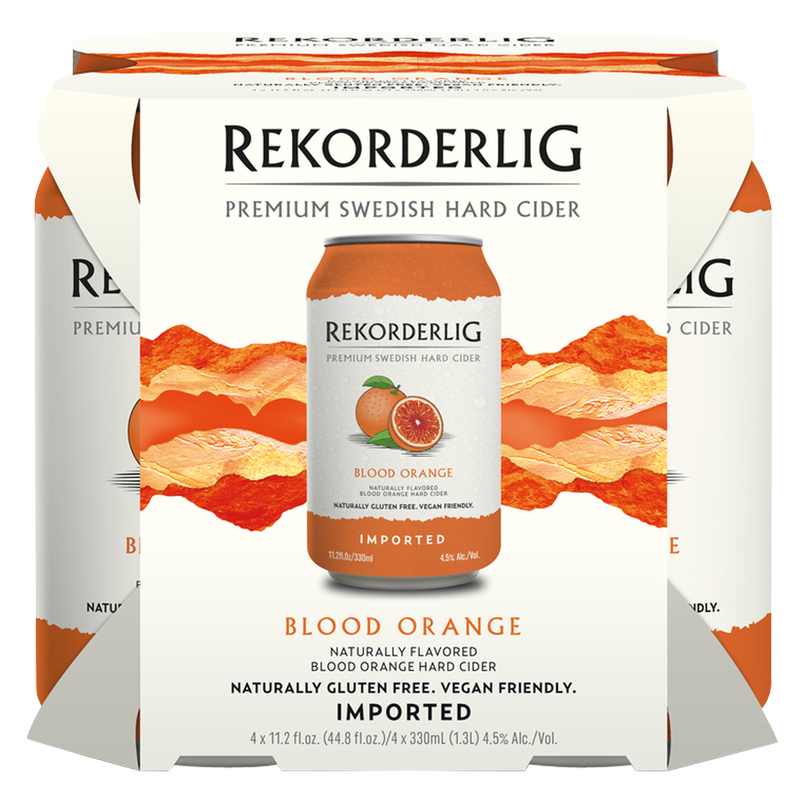 Rekorderlig Blood Orange Cider 4pk 11.2oz Can 4.5% ABV