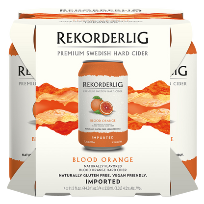 Rekorderlig Blood Orange Cider 4pk 11.2oz Can 4.5% ABV