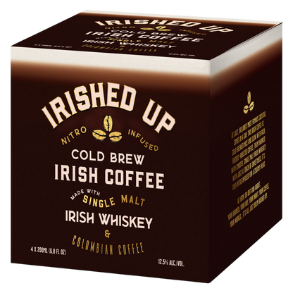 Irished Up Cold Brew Irish Coffee 4pk 200ml 12.5% ABV