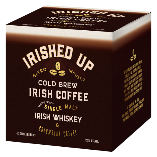 Irished Up Cold Brew Irish Coffee 4pk 200ml 12.5% ABV