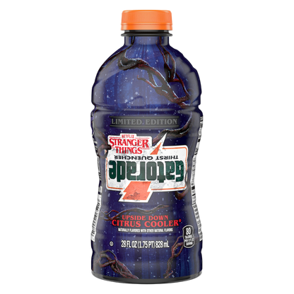 Gatorade x Stranger Things Thirst Quencher Upside Down Citrus Cooler 28oz Btl