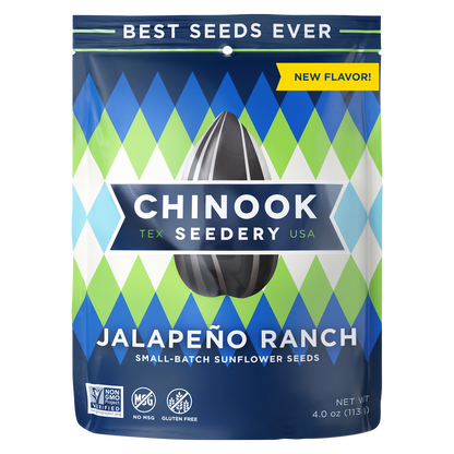 Chinook Seedery Jalapeno Ranch Sunflower Seeds 4oz