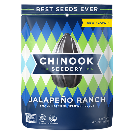 Chinook Seedery Jalapeno Ranch Sunflower Seeds 4oz