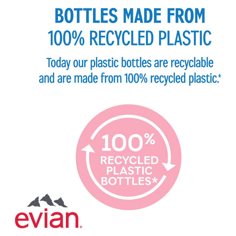 Evian Natural Spring Water 1 Liter