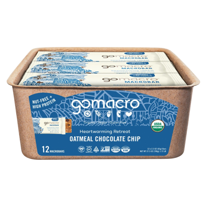GoMacro Oatmeal Chocolate Chip 12 CT