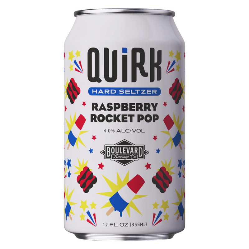 Quirk Spiked & Sparkling Raspberry Rocket Pop 12pk 12oz Can 4.0% ABV