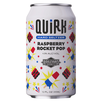 Quirk Spiked & Sparkling Raspberry Rocket Pop 12pk 12oz Can 4.0% ABV