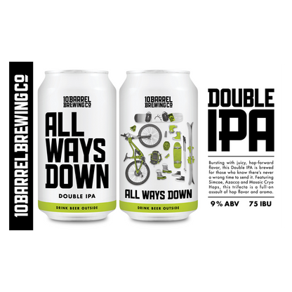 10 Barrel All Ways Down Double IPA 6pk 12oz Can 9.0% ABV