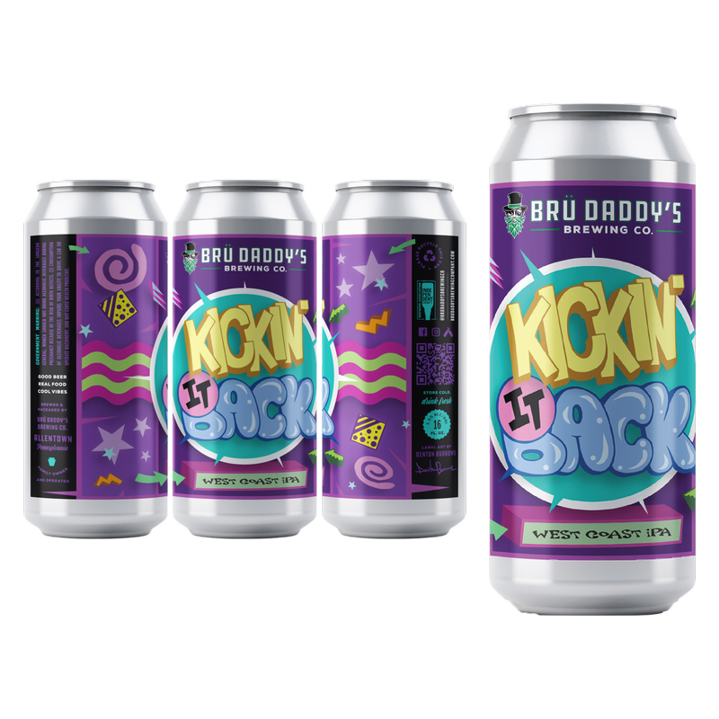 Bru Daddy's Kickin Back IPA 4pk 16oz Can 7.5% ABV