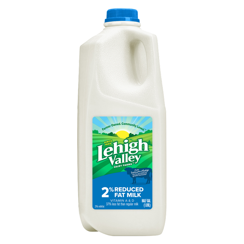 Lehigh Valley 2% Reduced Fat Milk - 1/2 Gallon