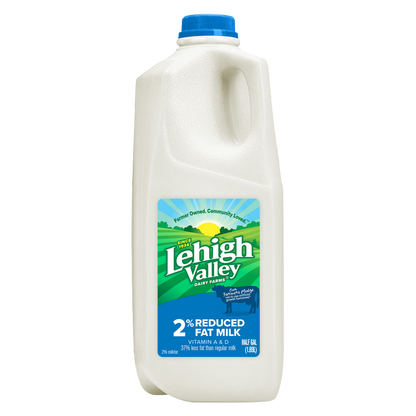 Lehigh Valley 2% Reduced Fat Milk - 1/2 Gallon
