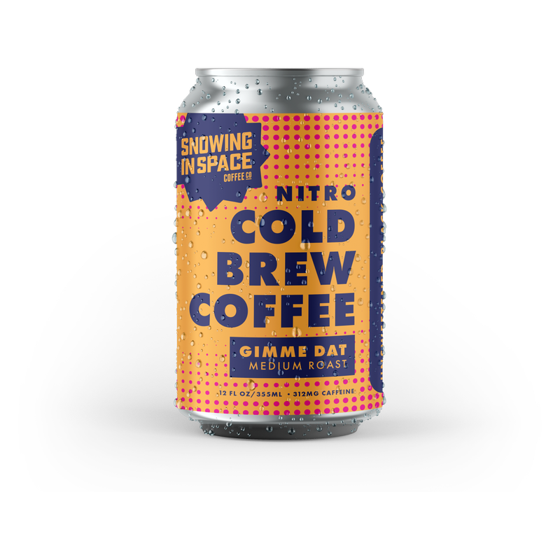 Snowing in Space Gimme Dat Nitro Cold Brew Coffee 12oz Can