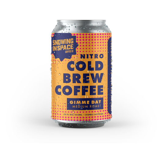 Snowing in Space Gimme Dat Nitro Cold Brew Coffee 12oz Can