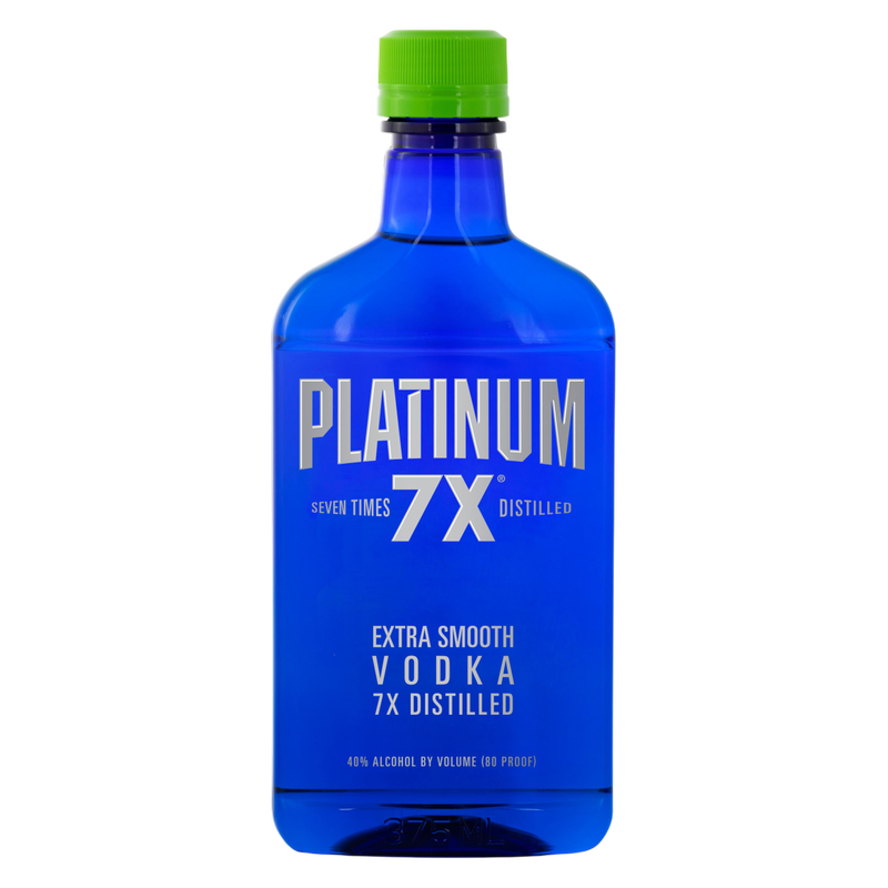 Platinum 7x Vodka 375 Ml Plastic