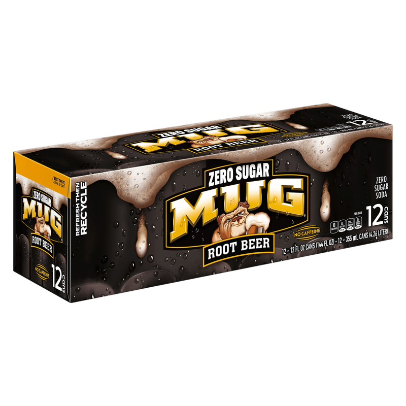 Mug Zero Sugar Soda Root Beer 12pk 12oz Can