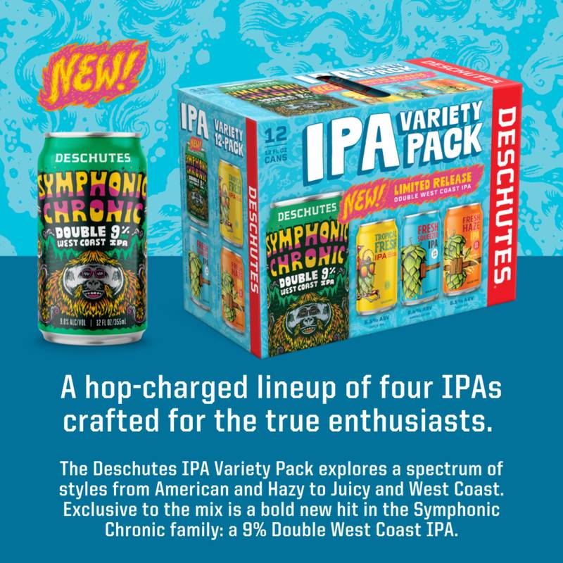 Deschutes Fresh Pack Variety 12pk 12oz Can