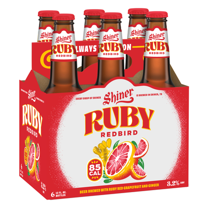 Shiner Bock Ruby Redbird 6pk 12oz Btl 4% ABV