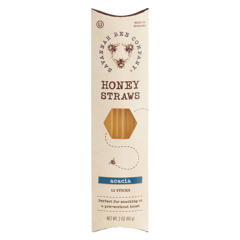 Savannah Bee Honey Straws, 12ct