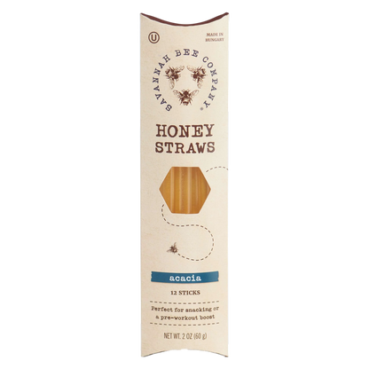 Savannah Bee Honey Straws, 12ct
