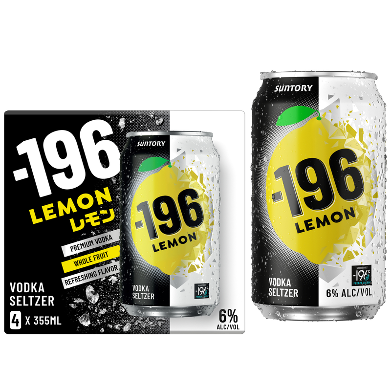 -196 Lemon RTD 4pk 355ml Can 6% ABV