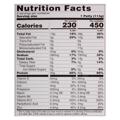 Beyond Meat Beyond Burger Plant Based Patties 2ct 8oz