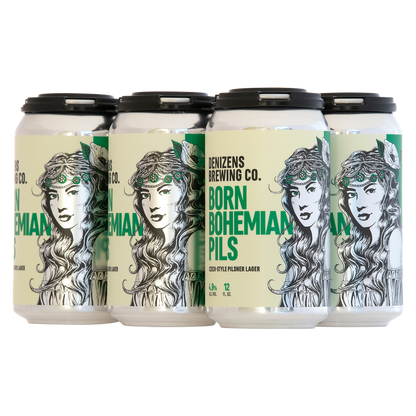 Denizens Born Bohemian Pilsner 6pk 12oz Can 4.9% ABV