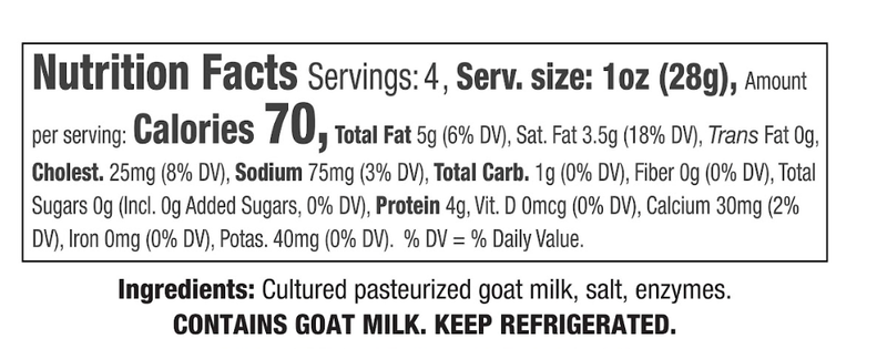 Roth Chevre Plain Goat Cheese - 4.25oz