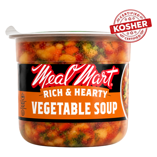 Meal Mart Kosher Rich & Hearty Vegetable Soup Cup - 12oz